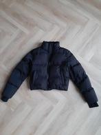 Stoere zwarte winterjas bomberjack maat 164, Ophalen of Verzenden, Zo goed als nieuw