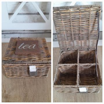 Rattan theedoosje riviera maison  beschikbaar voor biedingen