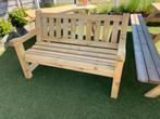 Robuuste tuinbank 147 cm breed, Ophalen, Zo goed als nieuw, Hout