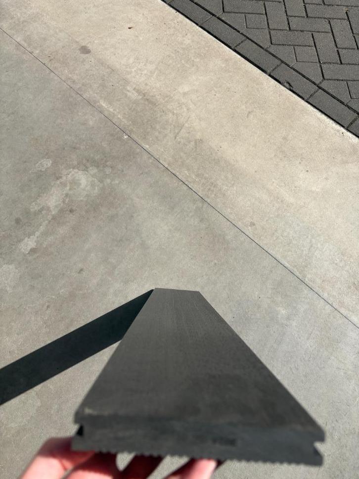 Massieve composiet vlonderplanken – Antraciet - 1m, Tuin en Terras, Terrasdelen en Vlonders, Nieuw, Composiet, Ophalen