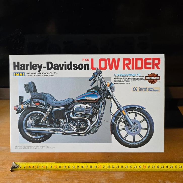 Harvey Davidson fxs low rider schaalmodel 1:12 japan, Hobby en Vrije tijd, Modelbouw | Auto's en Voertuigen, Nieuw, Overige typen
