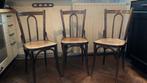 Thonet caféstoel 3 stuks, Huis en Inrichting, Stoelen, Drie, Gebruikt, Bruin, Hout