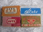 4 Doosjes / Verpakking Scheermesjes - SABA LUTZ MEDYNA SZABO, Verzamelen, Verzenden, Gebruikt, Verpakking