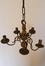 kaarsenkroonluchtertje, koper antiek_eeuwwisseling 1800-1900, Antiek en Kunst, Antiek | Koper en Brons, Ophalen of Verzenden, Koper