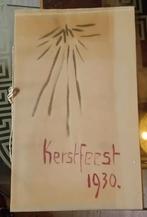 Handgemaakte Kerstkaart 1930, Ophalen of Verzenden