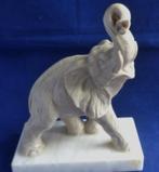 OLIFANT MOOI MARMER BEELD * Op Sokkel *, Verzenden, Zo goed als nieuw, Dier