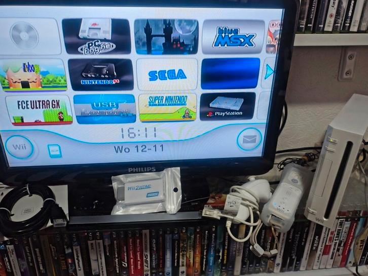 Nintendo Wii met heel veel spellen, Spelcomputers en Games, Spelcomputers | Nintendo Wii, Gebruikt, Ophalen of Verzenden