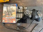 PS2 Playstation 2 Slim met controller spel memorycard 90004, Ophalen, Gebruikt, Zwart, Met 1 controller