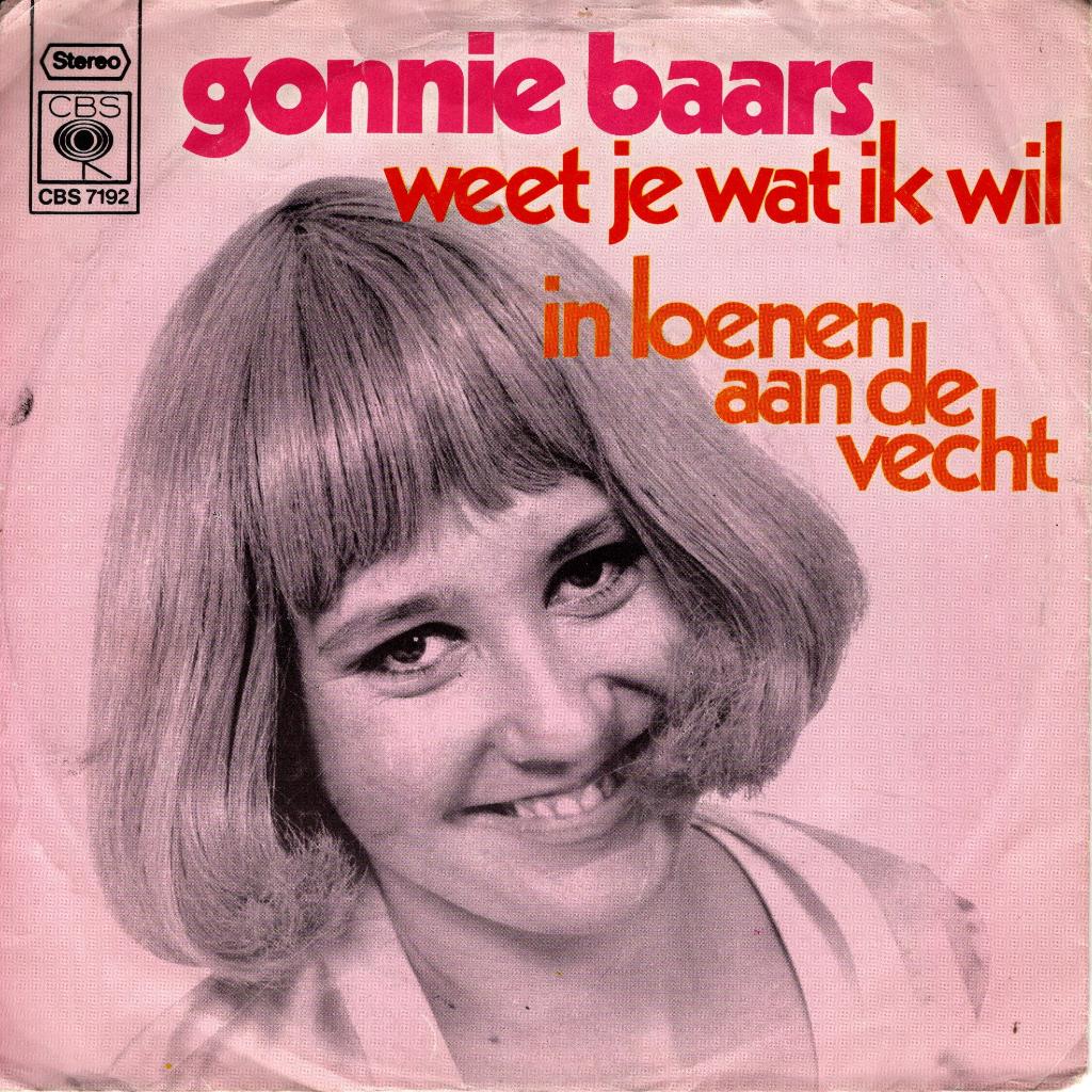 Gonnie Baars - Weet je wat ik wil, Cd's en Dvd's, Gebruikt, 7 inch, Single, Ophalen of Verzenden