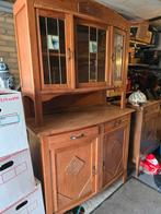 Prachtig antiek bergmeubel met glas in lood 114-198, Ophalen