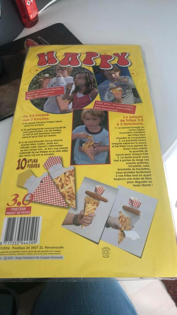 Patat Zakken - 40 Stuks, Hobby en Vrije tijd, Feestartikelen, Nieuw, Overige typen, Verjaardag, Ophalen of Verzenden