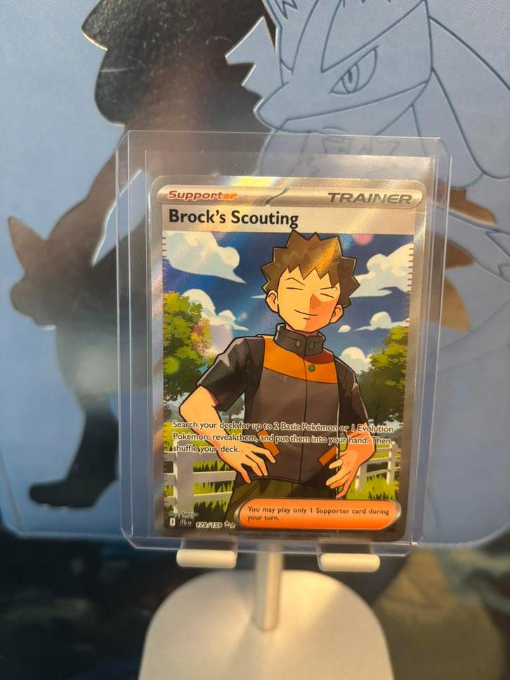Brock’s Scouting, Hobby en Vrije tijd, Verzamelkaartspellen | Pokémon, Zo goed als nieuw, Ophalen of Verzenden