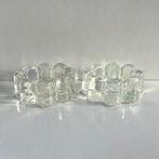 Vintage waxinelicht/kaarshouder van glas, Antiek en Kunst, Antiek | Glas en Kristal, Ophalen