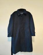Lange donkerblauwe wollen herenjas, Blauw, Maat 46/48 (XL) of groter, Marc Gibaldi, Ophalen of Verzenden