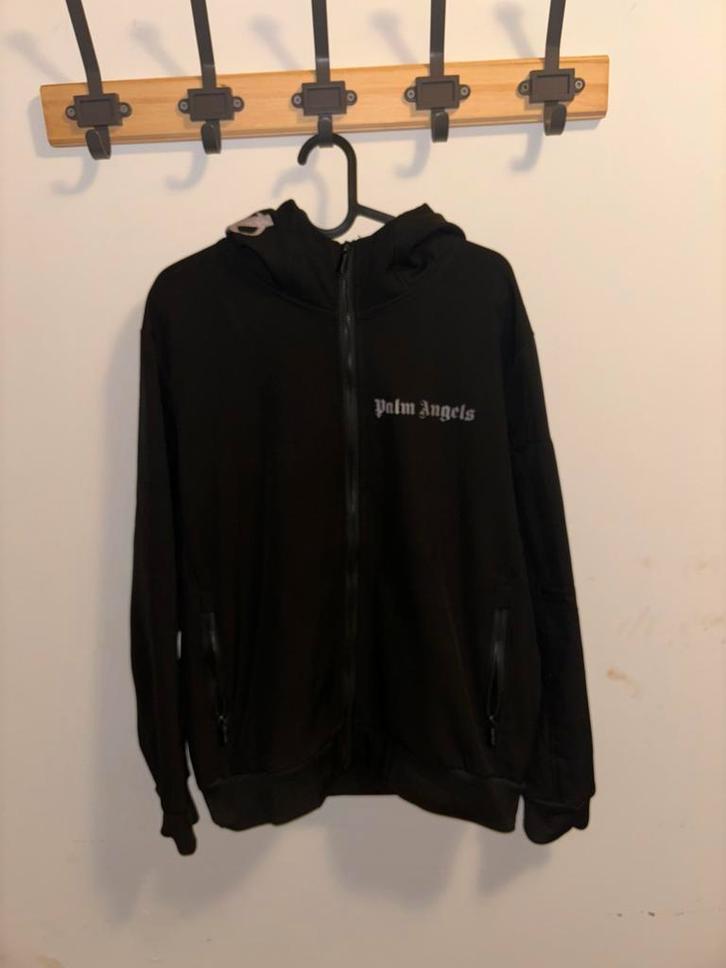 Palm Angels Jas - Maat S, Kleding | Heren, Truien en Vesten, Zo goed als nieuw, Maat 46 (S) of kleiner, Zwart, Ophalen of Verzenden