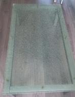 Eettafel en salontafel met gebroken glas – 160x90 cm, Ophalen, 50 tot 100 cm, Minder dan 50 cm, Rechthoekig