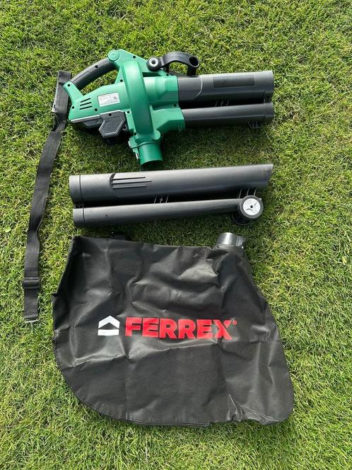 NIEUW: Accu bladblazer / bladzuiger van Ferrex, Tuin en Terras, Bladblazers, Nieuw, Handgedragen, Accu, Met opvangzak, Met versnipperfunctie