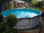 Compleet Intex opzetzwembad Incl apparaten, Tuin en Terras, 300 cm of meer, 400 cm of meer, Rond, Gebruikt
