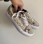 Stoffen sneakers met slangenprint - Pull&Bear  - maat 37, Beige, Nieuw, Ophalen of Verzenden, Sneakers of Gympen