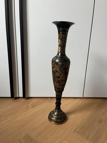 Vintage Indiase Vaas - Handgemaakt beschikbaar voor biedingen