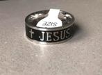 Nieuw! Ring RVS met zwart. Jesus met een kruisje. Mt.10, Sieraden, Tassen en Uiterlijk, Ringen, Nieuw, 20 of groter, Ophalen of Verzenden