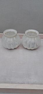 2 Rustieke Kaarsenhouders, Huis en Inrichting, Woonaccessoires | Kandelaars en Kaarsen, Overige materialen, Ophalen of Verzenden