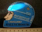 sticker caballero rallycross 1985 finale EU valkenswaard, Verzenden, Zo goed als nieuw, Sport
