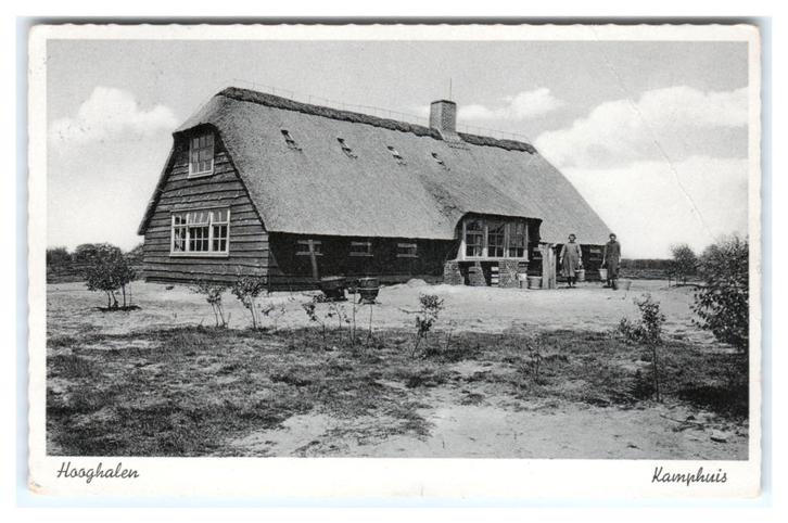 Hooghalen, Kamphuis. Lees beschrijving, Verzamelen, Ansichtkaarten | Nederland, Gelopen, Drenthe, 1940 tot 1960, Verzenden