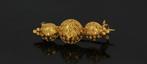 14k gouden antieke doekspeld broche klederdracht ca. 1900