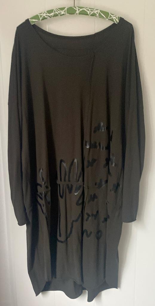 Rundholz black label wijde tuniek/ jurk maat OS, Kleding | Dames, Blouses en Tunieken, Nieuw, Maat 46/48 (XL) of groter, Bruin