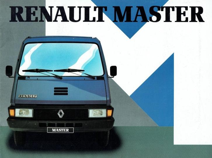 Folder Renault Master (ca.1984), Boeken, Auto's | Folders en Tijdschriften, Gelezen, Renault, Verzenden