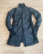 Prada gewatteerde zwart antraciet half lange winter jas, Ophalen, Prada, Zwart, Maat 36 (S)