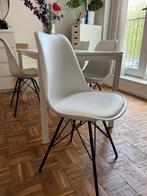 Moet nu weg! 4 x kuipstoel/eetkamerstoel Luuk KICK wit, Huis en Inrichting, Stoelen, Ophalen, Kunststof, Wit, Zo goed als nieuw