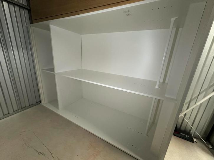 Witte IKEA KLEPPSTAD Kledingkast met Schuifdeuren, Huis en Inrichting, Kasten | Kledingkasten, Gebruikt, 200 cm of meer, 50 tot 75 cm