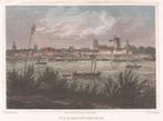 Gezicht op Wijk bij Duurstede Staalgravure Terwen gekleurd, Ophalen of Verzenden