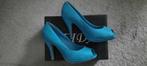 Genuine Feida very chique 10cm high heels, peep toe, size 36, Nieuwe Turquoise Pumps, Pumps, Nieuw, Ophalen of Verzenden
