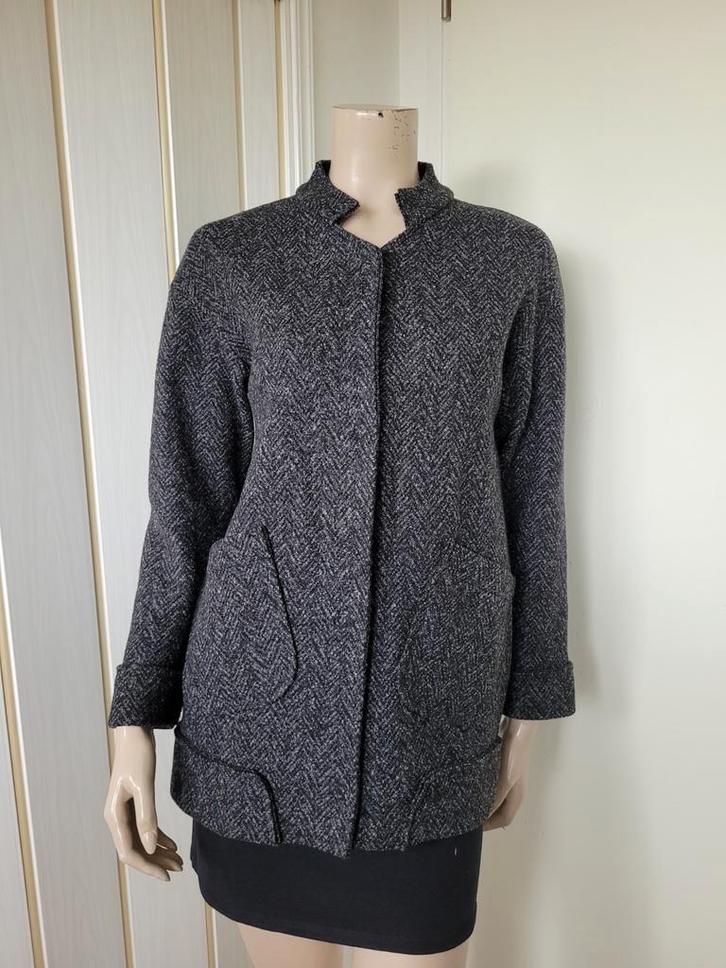 Alpha Studio jas wol maat 36  grijs, Kleding | Dames, Jassen | Winter, Zo goed als nieuw, Maat 36 (S), Grijs, Ophalen of Verzenden