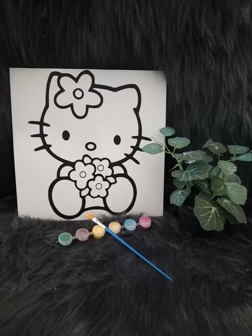Camvasdoek incl verf kwastje  en opdruk naar keuze, Kinderen en Baby's, Speelgoed | Educatief en Creatief, Nieuw, Ophalen of Verzenden