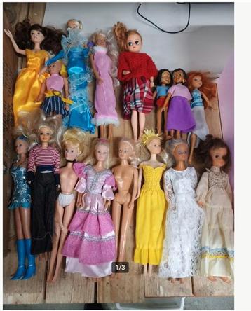 bakje met barbies beschikbaar voor biedingen