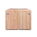 Klikoberging; 2 x 140 liter, Ophalen, Nieuw, Hout, Containerberging