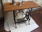 oud vintageTafeltje industrieële look gietijzer onderstel, Antiek en Kunst, Ophalen