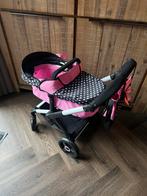 Bayer Poppenwagen - Leuke roze details!, Verstelbare duwstang, Zo goed als nieuw, Ophalen, Kinderwagen