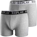 Partij grijs gemêleerde 2-pack Replay heren boxershorts, NHP International, Sales@nhp-international.com, Lange voren 21A, Ophalen of Verzenden