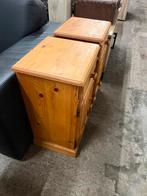 Twee grenen nachtkastjes, Ophalen, Minder dan 50 cm, ., 75 tot 100 cm