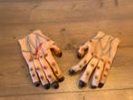 Rubberen nep handen voor Halloween/Carnaval, Hobby en Vrije tijd, Ophalen, Gebruikt, Fopartikel, Halloween of Griezel