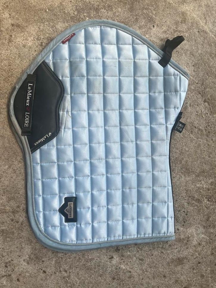 Dekje lemieux licht blauw/mist, Dieren en Toebehoren, Paarden en Pony's | Dekens en Dekjes, Zo goed als nieuw, Ophalen of Verzenden