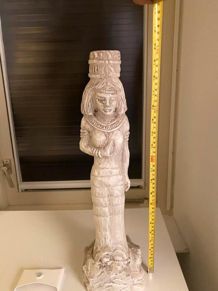 Beeld, wit wel zwaar, Antiek en Kunst, Kunst | Beelden en Houtsnijwerken, Ophalen of Verzenden