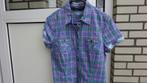 lila/blauw/beige blouse dames MEXX geruit maat 38 korte mouw, Maat 38/40 (M), Mexx, Blauw, Ophalen of Verzenden