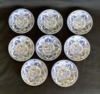 Antieke schotels Mosa Maastricht lange lijs 8 stuks, Antiek en Kunst, Antiek | Servies los, Ophalen of Verzenden
