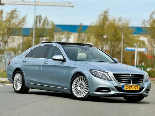 Mercedes S-Klasse S 350 CDI Bluetec Aut Lang 2014 Grijs PANO, Auto's, Mercedes-Benz, Bedrijf, S-Klasse, ABS, Achteruitrijcamera